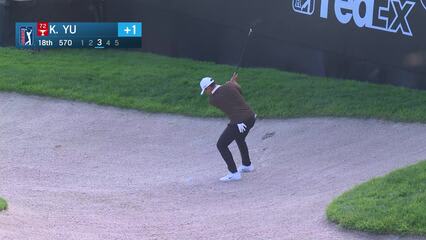 Kevin Yu | Round 2 | 18th hole | Shot 3 | 2025 Genesis