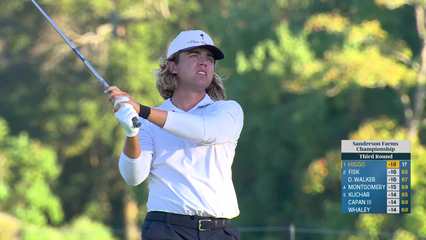 Garrick Higgo | Round 3 | 18th hole | Shot 2 | 2025 Sanderson Farms