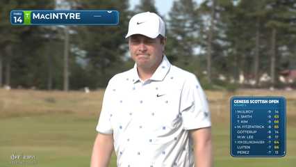 Robert MacIntyre | Round 2 | 14th hole | Shot 3 | 2026 Genesis Scottish Open