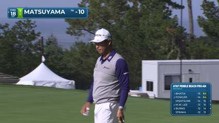 Hideki Matsuyama | Round 2 | 9th hole | Shot 3 | 2026 AT&T Pebble Beach