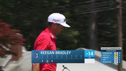 Keegan Bradley | Round 4 | 3rd hole | Shot 4 | 2025 Travelers