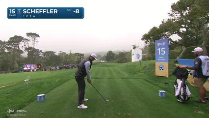 Scottie Scheffler | Round 3 | 15th hole | Shot 1 | 2025 AT&T Pebble Beach