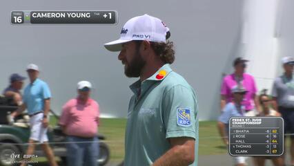 Cameron Young | Round 1 | 16th hole | Shot 5 | 2025 FedEx St. Jude