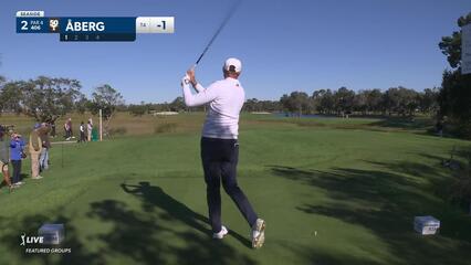 Ludvig Åberg | Round 1 | 2nd hole | Shot 1 | 2024 The RSM Classic