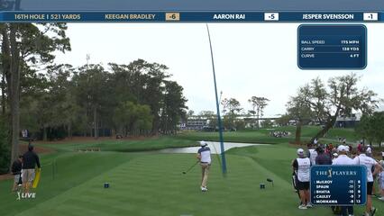 Keegan Bradley | Round 4 | 16th hole | Shot 1 | 2025 THE PLAYERS