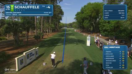 Xander Schauffele | Round 1 | 15th hole | Shot 1 | 2026 RBC Heritage