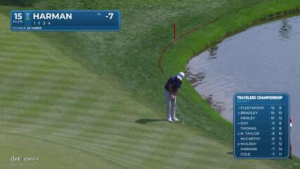 Brian Harman | Round 3 | 15th hole | Shot 2 | 2025 Travelers