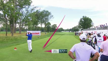 Hideki Matsuyama | Round 1 | 17th hole | Shot 1 | 2025 Rocket Classic