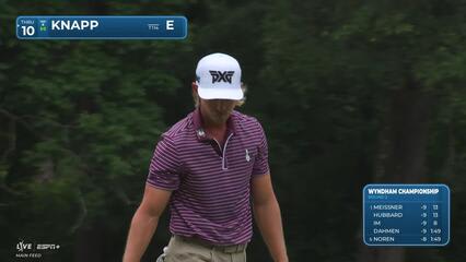 Jake Knapp | Round 2 | 1st hole | Shot 4 | 2025 Wyndham