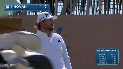 Andrew Novak | Round 4 | 16th hole | Shot 1 | 2025 Valero