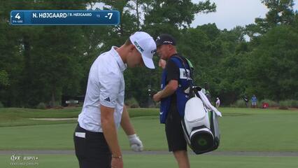 Nicolai Højgaard | Round 1 | 4th hole | Shot 2 | 2025 Zurich Classic