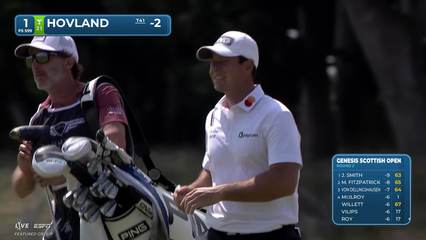 Viktor Hovland | Round 2 | 1st hole | Shot 3 | 2026 Genesis Scottish Open