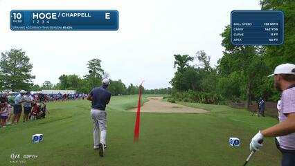 Tom Hoge | Round 1 | 10th hole | Shot 1 | 2025 Zurich Classic