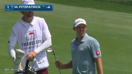 Matt Fitzpatrick | Round 4 | 1st hole | Shot 2 | 2025 Travelers