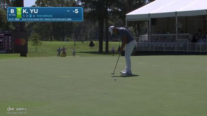 Kevin Yu | Round 1 | 8th hole | Shot 4 | 2025 Sanderson Farms