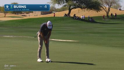 Sam Burns | Round 1 | 9th hole | Shot 4 | 2025 WM Phoenix Open