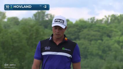 Viktor Hovland | Round 1 | 10th hole | Shot 4 | 2025 Truist Championship