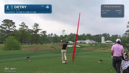 Thomas Detry | Round 4 | 2nd hole | Shot 1 | 2025 Houston Open