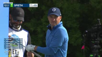 Jordan Spieth | 2022 AT&T Pebble Beach | Round 3 | 12th hole | Shot 1