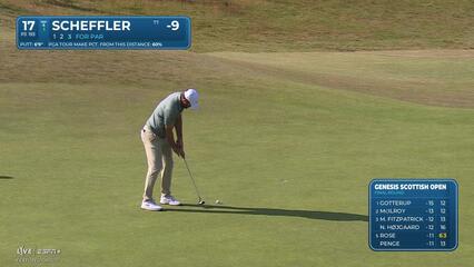 Scottie Scheffler | Round 4 | 17th hole | Shot 3 | 2025 Genesis Scottish Open