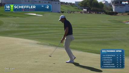 Scottie Scheffler | Round 1 | 18th hole | Shot 5 | 2026 WM Phoenix Open
