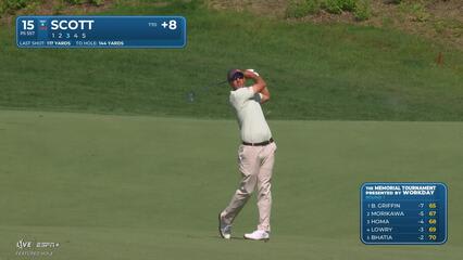 Adam Scott | Round 1 | 15th hole | Shot 3 | 2025 the Memorial