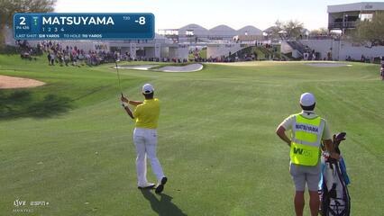 Hideki Matsuyama | Round 4 | 2nd hole | Shot 2 | 2025 WM Phoenix Open
