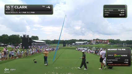 Wyndham Clark | Round 3 | 15th hole | Shot 1 | 2026 TOUR Championship