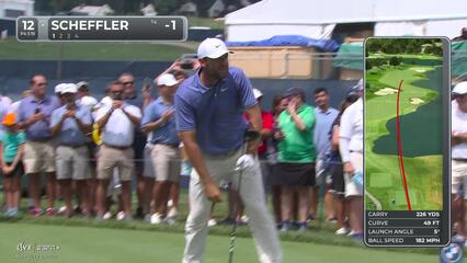 Scottie Scheffler | Round 1 | 12th hole | Shot 1 | 2025 BMW Championship