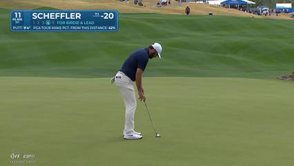 Scottie Scheffler | Round 3 | 11th hole | Shot 4 | 2026 The American Express