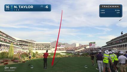 Nick Taylor | Round 2 | 16th hole | Shot 1 | 2025 WM Phoenix Open