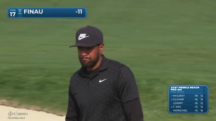 Tony Finau | Round 4 | 17th hole | Shot 3 | 2025 AT&T Pebble Beach