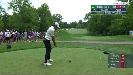 Scottie Scheffler | 2021 the Memorial | Round 4 | 7th hole | Shot 1