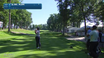 Si Woo Kim | Round 1 | 17th hole | Shot 1 | 2025 John Deere