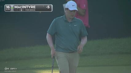 Robert MacIntyre | Round 1 | 16th hole | Shot 4 | 2025 BMW Championship