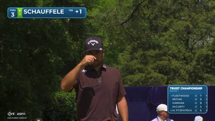 Xander Schauffele | Round 1 | 3rd hole | Shot 4 | 2026 Truist Championship
