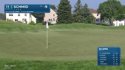 Matti Schmid | Round 2 | 11th hole | Shot 2 | 2025 3M Open