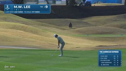 Min Woo Lee | Round 2 | 2nd hole | Shot 2 | 2026 The American Express