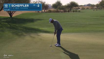 Scottie Scheffler | Round 2 | 13th hole | Shot 4 | 2025 WM Phoenix Open