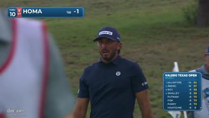Max Homa | Round 2 | 10th hole | Shot 4 | 2026 Valero