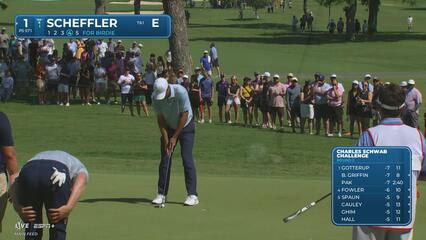 Scottie Scheffler | Round 2 | 1st hole | Shot 4 | 2025 Charles Schwab