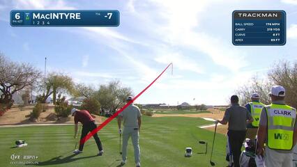 Robert MacIntyre | Round 3 | 6th hole | Shot 1 | 2025 WM Phoenix Open
