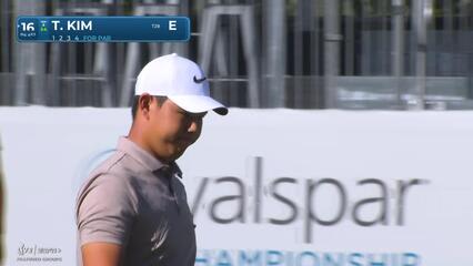 Tom Kim | Round 1 | 16th hole | Shot 4 | 2025 Valspar