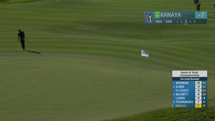 Takumi Kanaya | Round 2 | 18th hole | Shot 3 | 2025 Bank of Utah