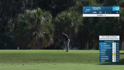 Alejandro Tosti | Round 4 | 14th hole | Shot 1 | 2025 PGA TOUR Q-School