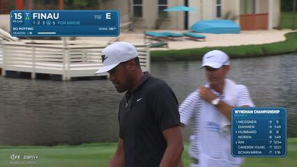 Tony Finau | Round 2 | 15th hole | Shot 5 | 2025 Wyndham