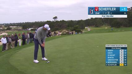Scottie Scheffler | Round 1 | 2nd hole | Shot 3 | 2025 AT&T Pebble Beach