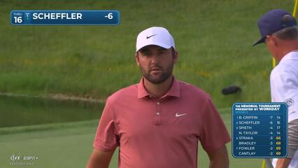 Scottie Scheffler | Round 3 | 16th hole | Shot 3 | 2025 the Memorial