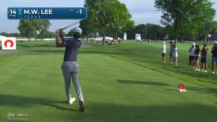 Min Woo Lee | Round 1 | 14th hole | Shot 1 | 2025 Rocket Classic