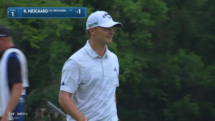 Nicolai Højgaard | Round 1 | 10th hole | Shot 3 | 2025 Zurich Classic